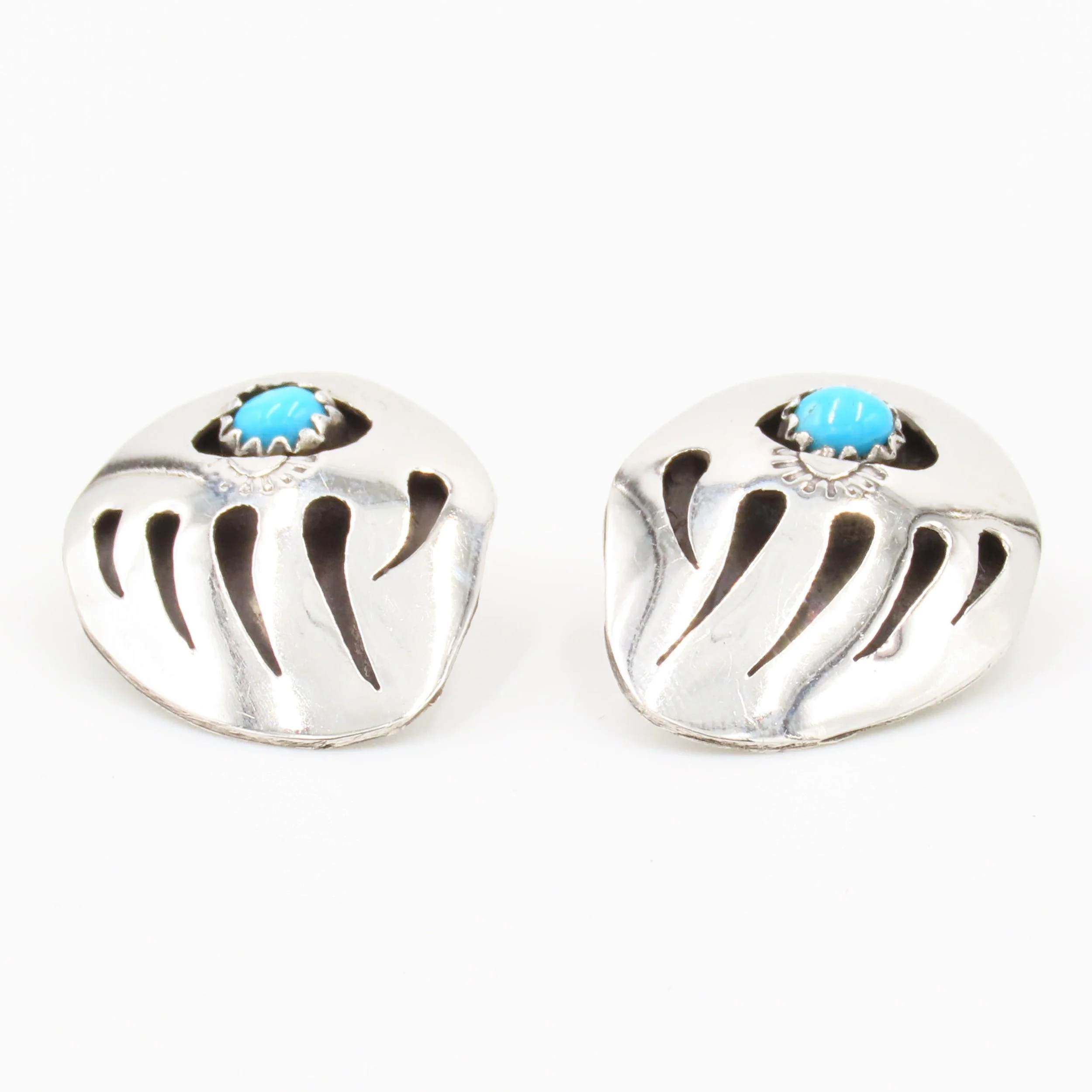 Turquoise Navajo Sterling Silver 'PY' Bangle/Bracelet — NovaQuartz